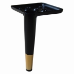 Noga meblowa NM004 czarno-złota H-15cm